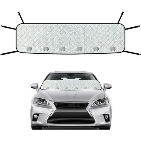 Housse de Pare-Brise Protection pour Vitre Arrière - Protecteur Automobile Anti-Poussière pour Conduite, Camping, Extérieur, Fientes d'oiseaux Et Feuilles (1/5)