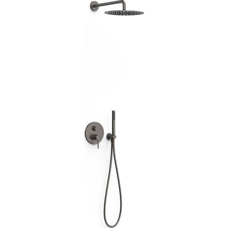 Kit mitigeur encastré 2 voies Rapid‑box pour douche Study Graphite - TRES 26238004GR (1/2)