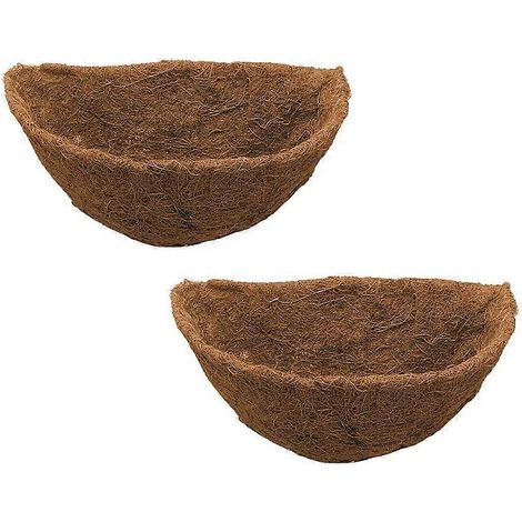 Half Circle jardinière Fiber Liners pour mur Baskets 2 lot 14 pouces (1/5)