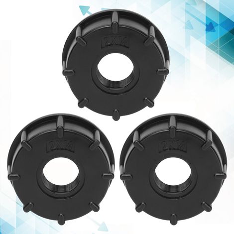 Lot de 3 connecteurs pour fûts de produits chimiques, conteneurs IBC, 4/6/1 pouce, connecteurs en plastique, G3/4 (1/5)