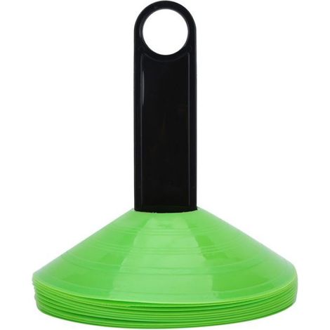 Cône D'Entraînement - PE - Hauteur 5 cm - Diamètre 19 cm - Pour Football Agility Et Marquage De Terrain - 10 Pièces (1/5)