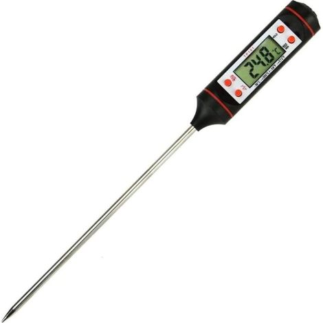 Thermomètre Cuisine Cuisson Viande Barbecue, Sonde Grille, Rôtis, BBQ, Fumoir, Friture, Ustensiles Alimentaires, Steak Viandes Rôtisserie, Dessert (1/4)