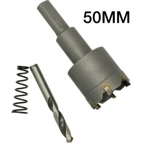 FRESE A TAZZA CON PUNTA PER TRAPANO MURO METALLO LEGNO ACCIAIO 50MM