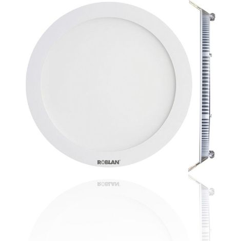 Plafonnier encastré circulaire à Led SLIM Roblan 4000K - 6W