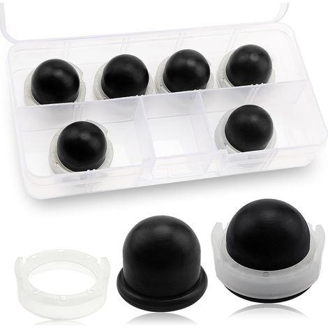 6 Pièces 694394 Poire D'amorce de Carburateur, Pompe D'amorçage Compatible Appliquer à Briggs & Stratton 494408 5084 (Noir)