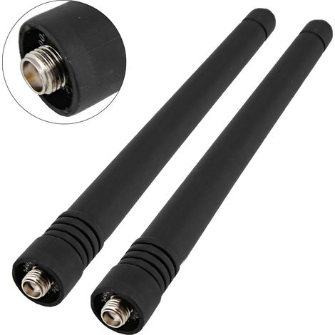 2 Antennes SMA Femelles Double Bande Compactes pour Talkie-Walkie Baofeng UV-5R et UV-82 (1/5)