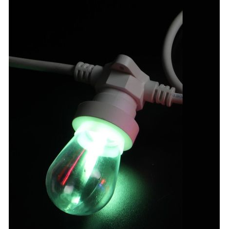 LAMPADINA GOCCIA LED VERDE 2 WATT E27
