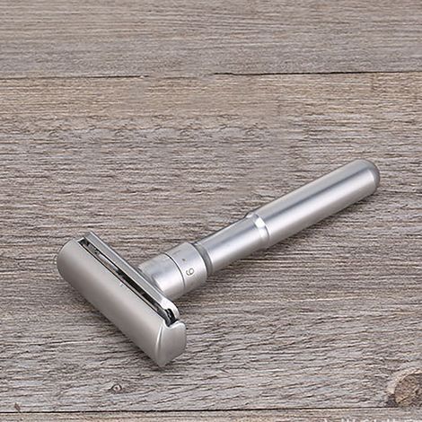 Ensemble rasoir de sûreté homme avec 5 lames de rechange double tranchant