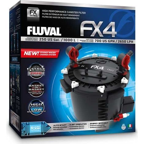 Filtre externe fluval FX4 2650 l / h (1/2)