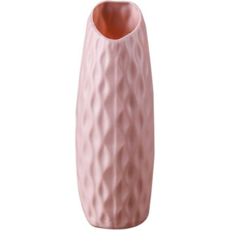 Vase de Fleur Simple Imitation de Pot de Fleur en CéRamique DéCoration Vase à la Maison pour la DéCoration IntéRieure,Rose (1/4)