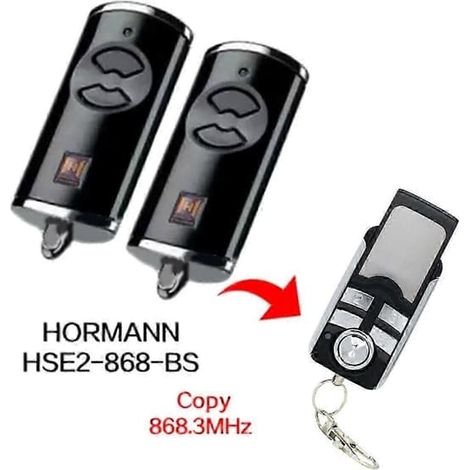 BelleRise - Lot de 2 télécommandes de porte de garage HORMANN BS HSE2-868-BS 868 MHz (1/5)
