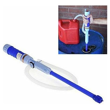 Pompe à Eau portative à Piles, Pompe Diesel, Pompe de Transfert électrique, Pompe à Siphon de Carburant, Pompe à Huile, Pompe à Essence, Pompe d'aspiration d'eau Bleu