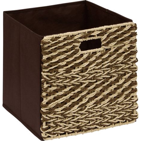 Boîte mix'n modul carré pliable 31x31cm marron - 5five (1/3)