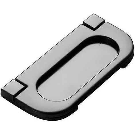 Poignée de tiroir moderne et simple, poignée de meuble simple et pratique pour tiroir d'armoire ou de penderie (poignée concave noire 13) (1/4)