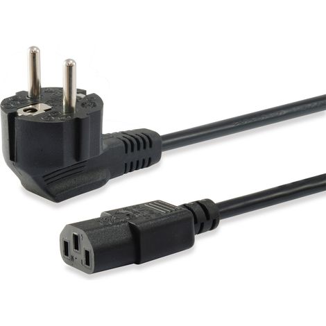 112120 cable de transmisión Negro 1,8 m CEE 7/7 C13 acoplador