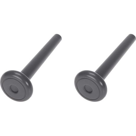 Due pulsanti per lo sblocco della maniglia di ripiegamento dei sedili posteriori per i modelli Forester 2009-2013 e Impreza, codici 64580FA510MU e 64580FA510LL, di colore grigio.