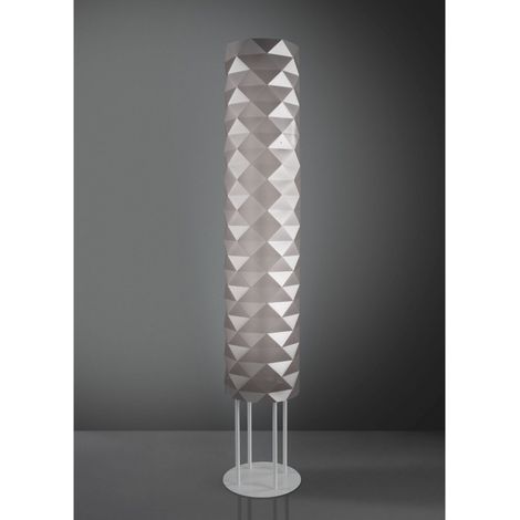 Mt Silberne Stehlampe aus Metall 27 x 155h cm