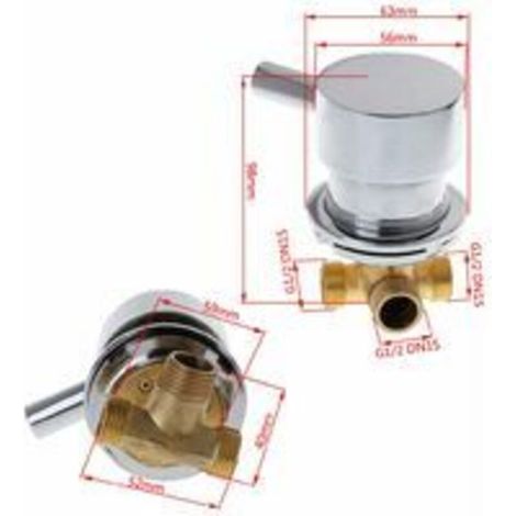 Set per la cabina doccia comprensivo di miscelatore, interruttore, accessori, interruttore acqua calda e fredda, controller per il bagno e regolatore di velocità. (1/4)