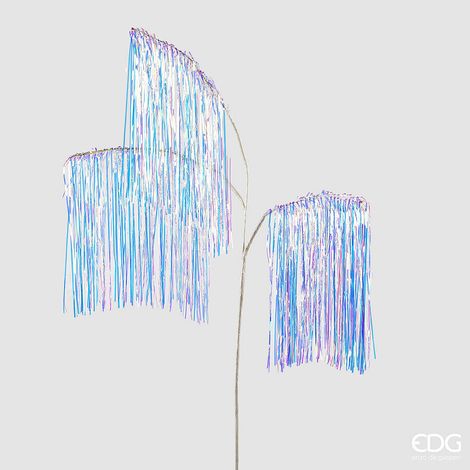 EDG Enzo De Gasperi Decoro Natale Frange Ramo X 3 H 103 Natural