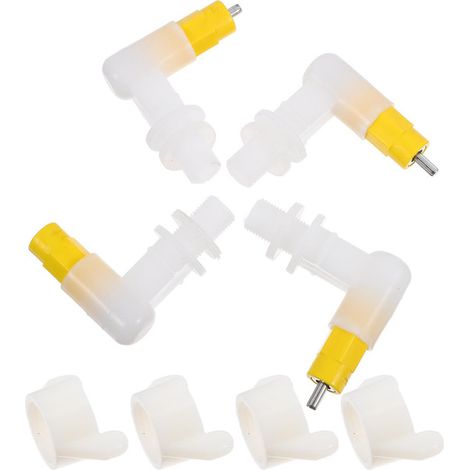 Abreuvoir automatique pour cailles et volailles - Lot de pipettes d'abreuvement avec fixations pour cages (1/5)