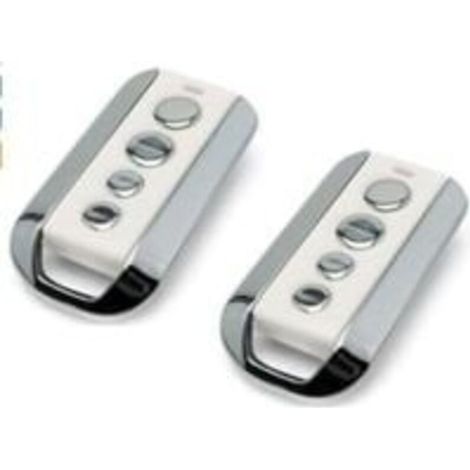 433 MHz Télécommande Portail,4 Canaux Télécommande Porte De Garage Compatible avec Avidsen 104257,114253,104250, 104251, 104350, 654100, 654300(2pcs)