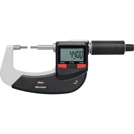 Micromètre extérieur numérique surfaces de mesure réduites 40 EWRi-B 0-25mm MAHR