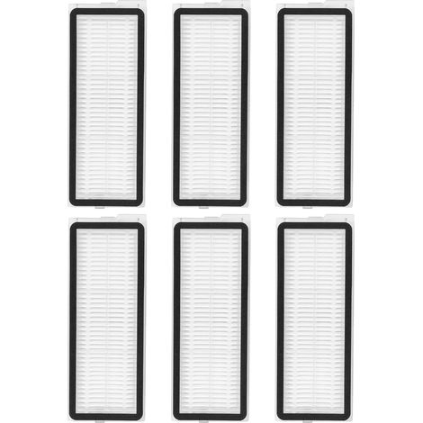 Lot de 6 filtres HEPA pour Roborock Qrevo S/Qrevo S5V/Qrevo Pro/Qrevo Plus/Qrevo MaxV/Qrevo Curv/Qrevo Curve/Qrevo Edge/Qrevo Curv S5X/Qrevo EDGE S5A/QV 35A/QV 35S accessoires d'aspirateur robot (1/5)