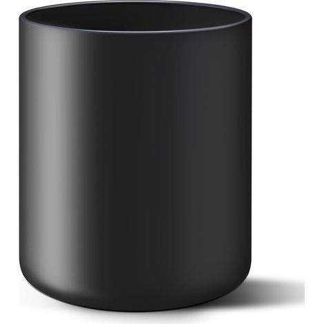Extra großer Küchenutensilienhalter für die Arbeitsplatte, 18,3 cm hoch, mattschwarzer Keramiktopf für Küchenarbeitsplatten, moderner Pfannenwender, 18,3 x 14 cm (1/5)