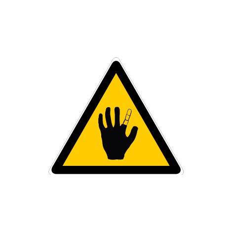 Panneau Danger corrosion - Rigide Triangle 100mm - 4180120