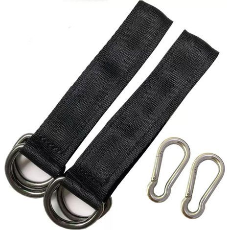 Stück Baumschaukelgurte, Aufhängegurte, Schaukelzubehör, Aufhängungsset für 25 cm Baumschaukel, robuste Aufhängegurte mit 2 Karabinerhaken (1/5)