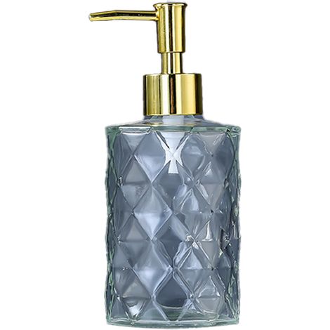Distributeur De Savon - Verre 350 Ml - Pompe Antirouille - Pour Salle De Bain Et Cuisine - 1 Pièce (1/5)
