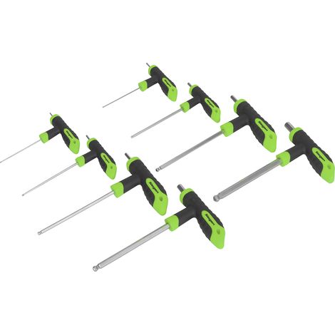 Sealey S01069 Siegen T-Handle Ball-End Hex Key Set 8pc