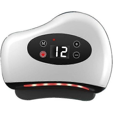 Grattoir photothermique électrique à lumière rouge, pierre Gua Sha avec chaleur et vibration, 9 vitesses, corps entier. (1/5)