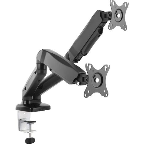 Art UM116 support de bureau noir pour 2 moniteurs (1/5)