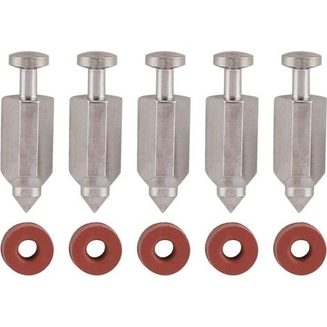 Kit de réparation de joint de siège d'aiguille de soupape à flotteur de carburateur pour moteurs verticaux Briggs Stratton 398188, 281144, 299096, 394681, 83400 5 CV et 6 CV, lot de 5