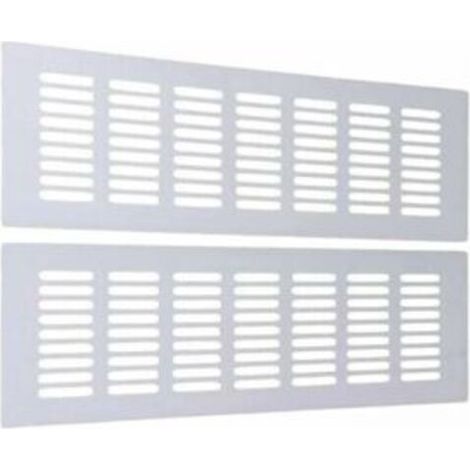 Rechteckiges Lüftungsgitter für eine ideale Belüftung. Rechteckiges Lüftungsgitter 80 x 400mm 2 Stk. [weiß].