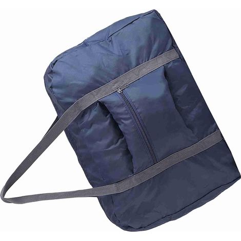 Foldable Nylon and Polyester Travel Bag for Suitcase Trolley Storage 48 x 15 x 32 cm Sky Blue (1/5)