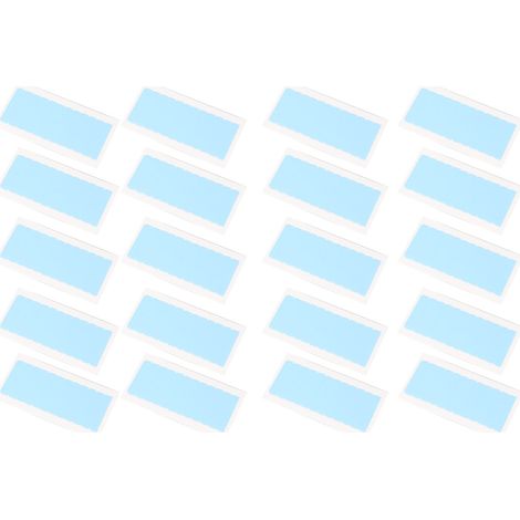 240 bandes adhésives double face pour extensions de cheveux, résistantes à l'eau, pour perruques, usage domestique et professionnel, 0,31 x 1,57 po, bleues (1/5)