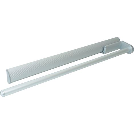 Porte-torchons en aluminium anodisé naturel extensible 1 bras pour la cuisine 465 mm Longueur 443 mm
