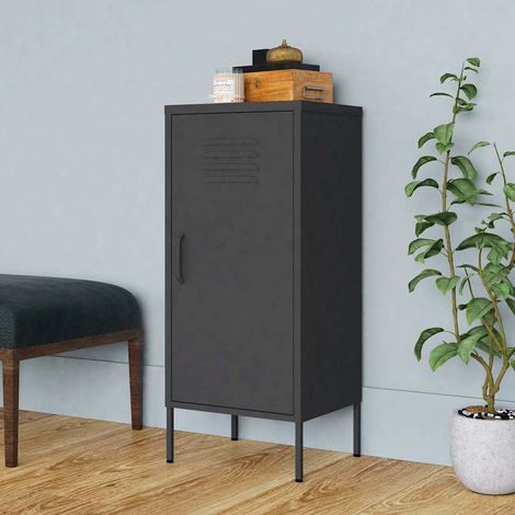 vidaXL Armoire de rangement Anthracite 42,5x35x101,5 cm Acier (1/5)