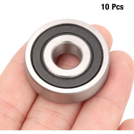 10 Stück 6200RS Wälzlagerstahl Rillenkugellager 10 mm (1/5)