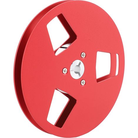 Bobine de bande vide 5 pouces, 3 trous, en alliage d'aluminium, pour magnétophone à bobines Studer ReVox, bande 1/4 pouce, rouge (1/5)
