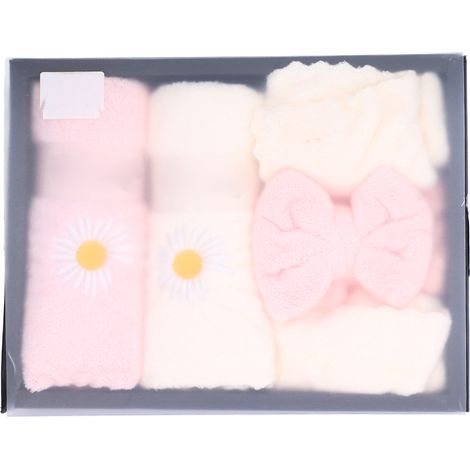 5 serviettes absorbantes douces confortables, respectueuses de la peau, artisanat exquis, lingettes épaissies pour visage, cadeau idéal pour la maison (1/5)