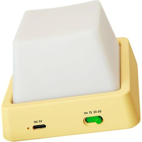 RHG Veilleuse rechargeable, lumière d'ambiance pour la chambre, veilleuse ludique en forme de touches de clavier, veilleuse pour dormir, décorative
