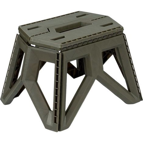 1 tabouret pliant extérieur, léger et compact, tabouret jardin pliable, poignée intégrée pour pique-nique et camping (1/5)