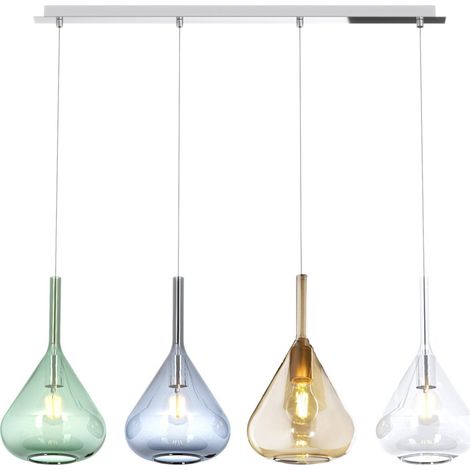 Lampadario top light kona 1177 cr s4 r mc e27 led lampada soffitto moderna