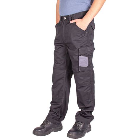 Firi Herren-Jeans-Arbeitshose, grau, Größe 58