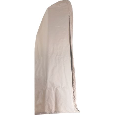 Housse de protection pour Parasol déporté HHG-326 jusqu'à 3m, housse de protection Cover avec fermeture éclair, crème