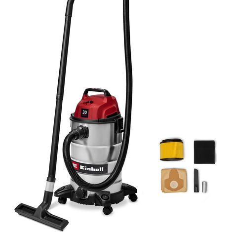 Einhell Aspirateur eaux et poussières TC-VC 3055 S (950 W, capacité d’aspiration 190 mbar, cuve inox 30 l, avec filtres et buses) (1/5)