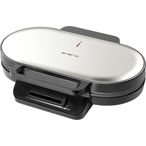 EMERIO WM-123356 Doppel-Waffeleisen Antihaftbeschichtung, BPA-frei, stufenloser Temperaturregler Ede